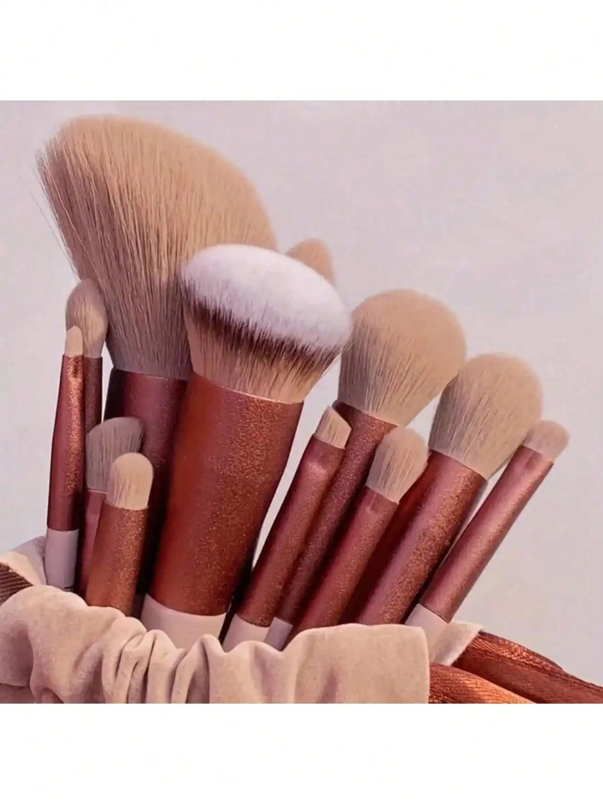 Professional Cosmetic Makeup Brush Set With Sponge And Bag