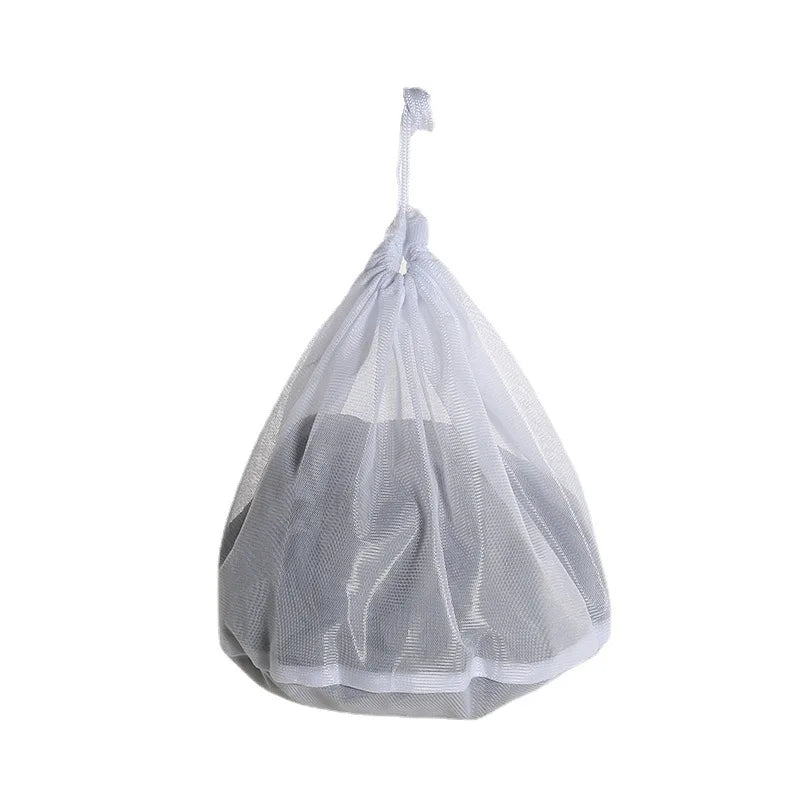 Durable Polyester Mesh Laundry Bag With Drawstring Closure