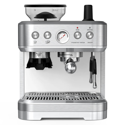 Acekool Espresso Machine With Grinder And Milk Frother
