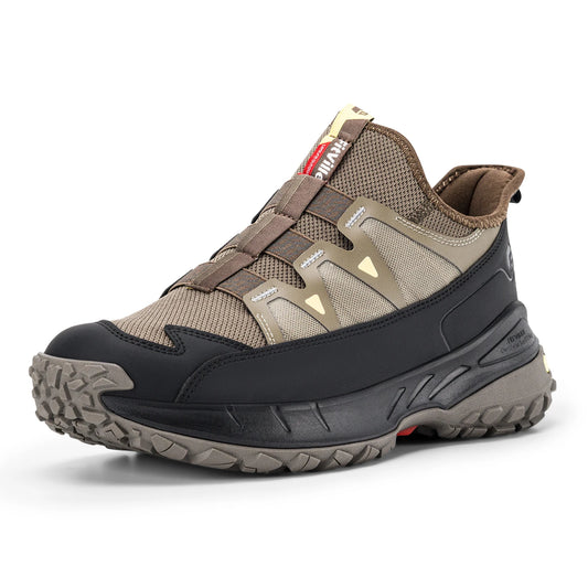 Fittington Men's Slip On Wide Sneakers Arch Support Running Shoes