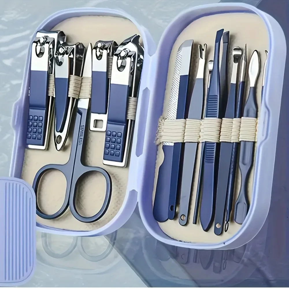 Stainless Steel 14 Piece Manicure And Pedicure Tool Set