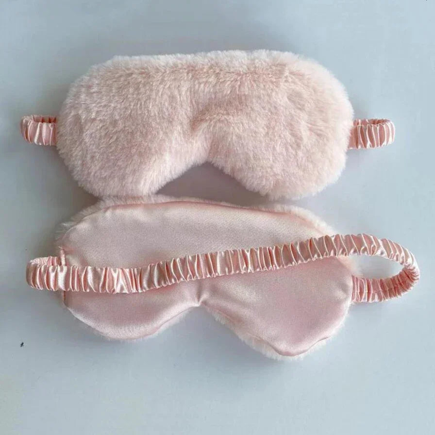 Soft Plush Sleeping Mask For Light Blocking Sleep Aid
