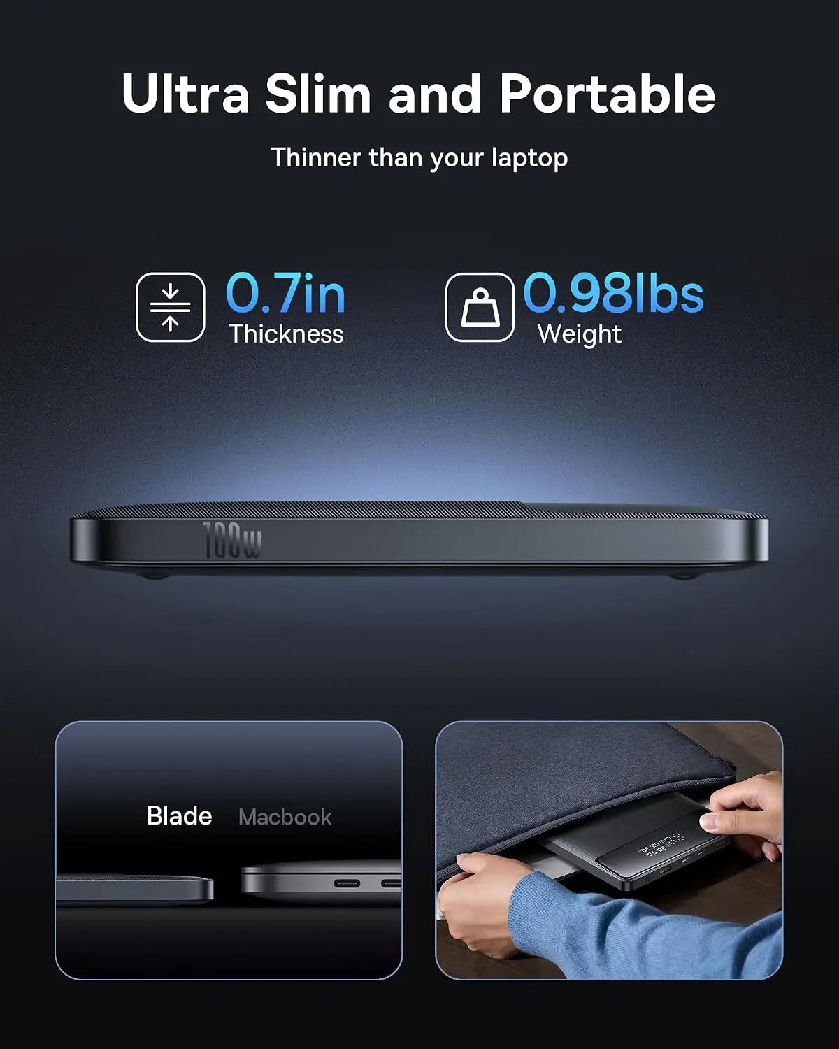 Baseus 100W Power Bank With Digital Display For Laptops