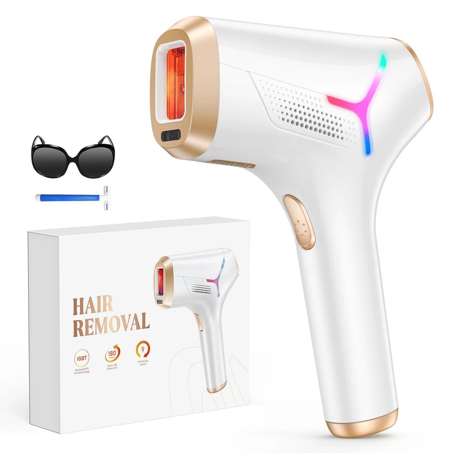 Totmizby IPL Hair Removal Device For Face Body 990000 Flashes