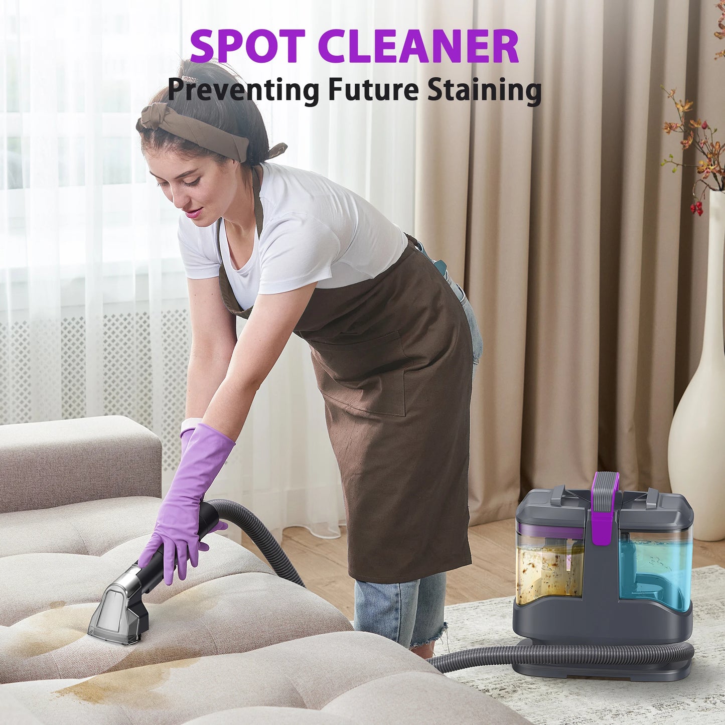 YISORA C9 Portable Carpet And Upholstery Cleaner For Home Use