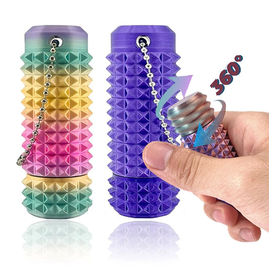 Pocket Spiky Fidget Keychain For Stress Relief And Anxiety
