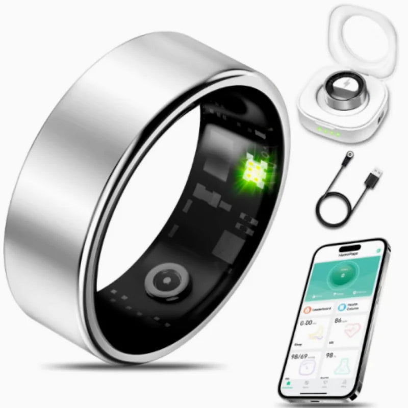 Waterproof Smart Ring For Health Monitoring And Sport Tracking