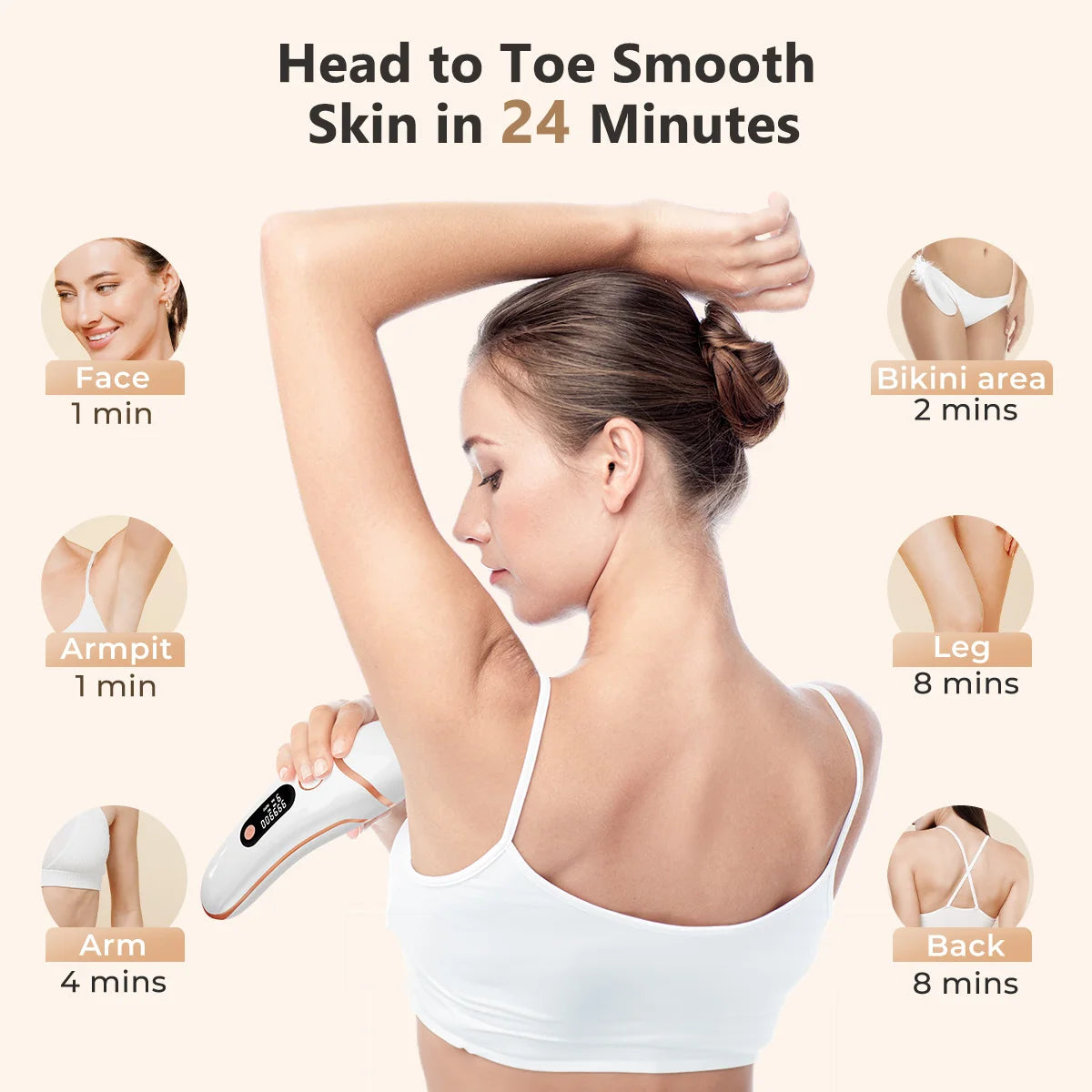 Totmizby IPL Epilator Laser Hair Removal Device For All