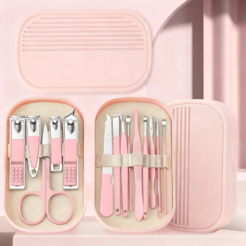 Stainless Steel 14 Piece Manicure And Pedicure Tool Set