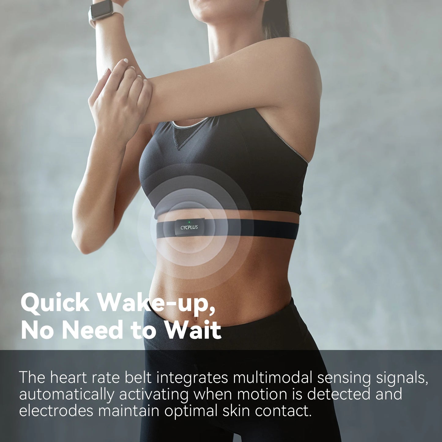 CYCPLUS H2 Chest Strap Heart Rate Monitor BLE ANT Plus IPX7 Waterproof