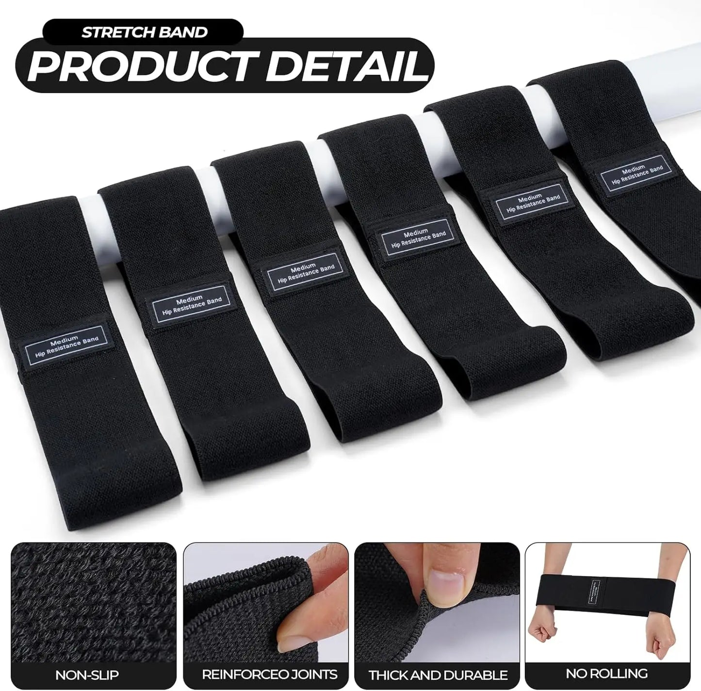 YTYIN Pilates Ring And Ball Set With Resistance Bands