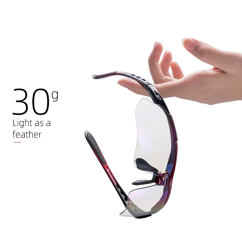 Rockbros Photochromic Cycling Sunglasses With UV400 Protection