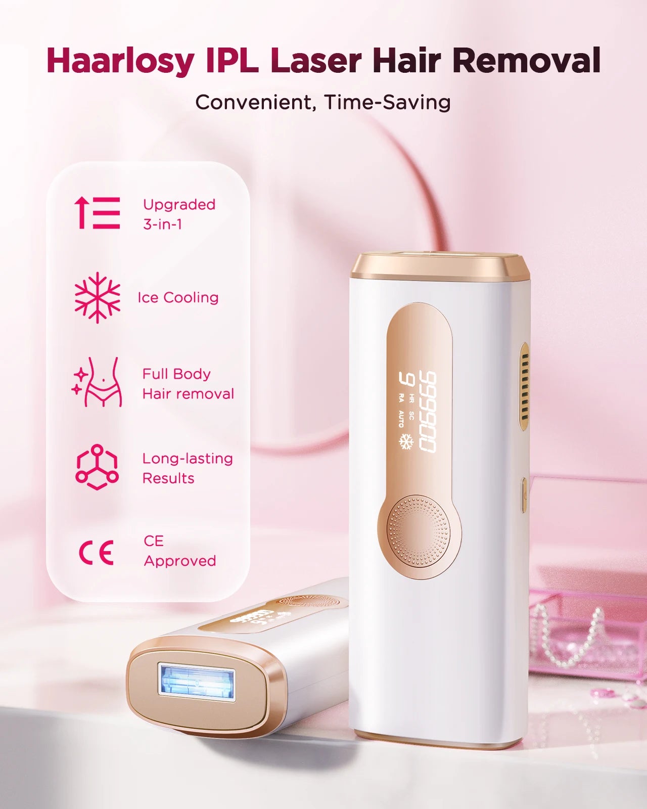 Totmizby Painless Ipl Laser Hair Removal Epilator With Trimmer