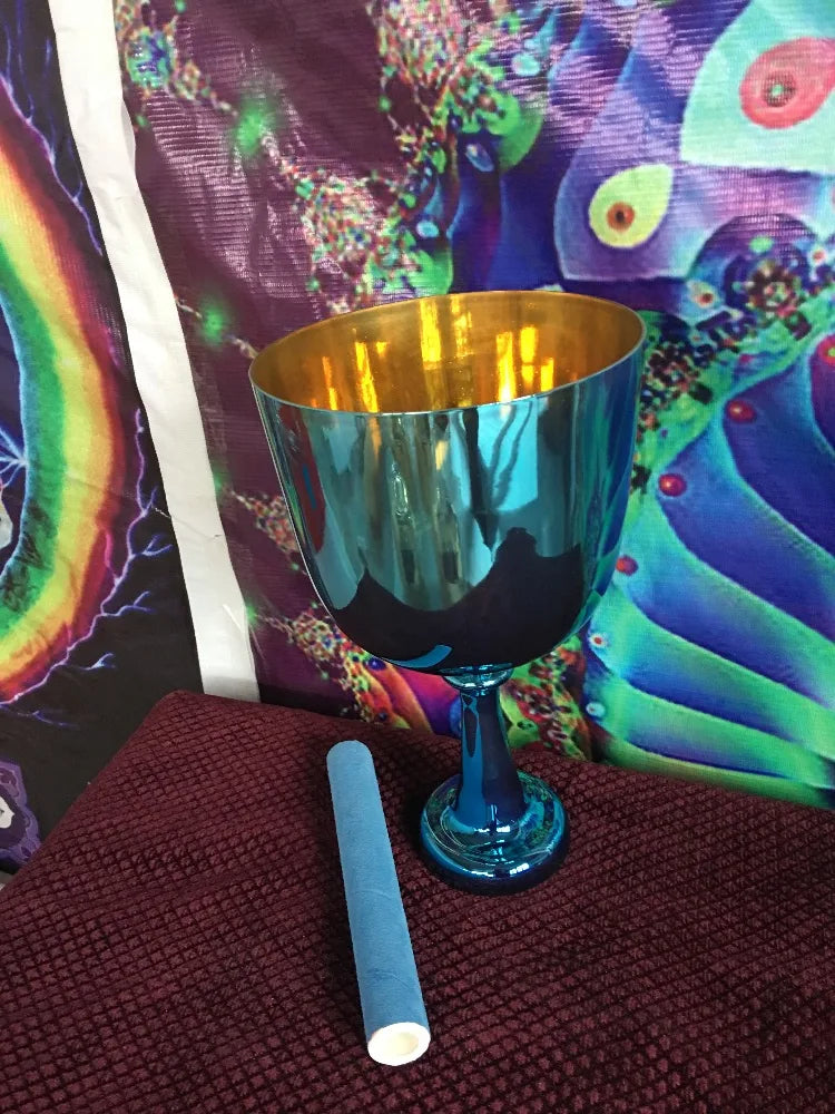 Third Octave Titanium Crystal Singing Bowl for Chakra Sound Therapy