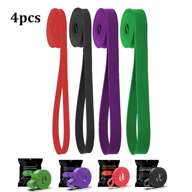 4 Pcs Pull Up Assistance Resistance Bands