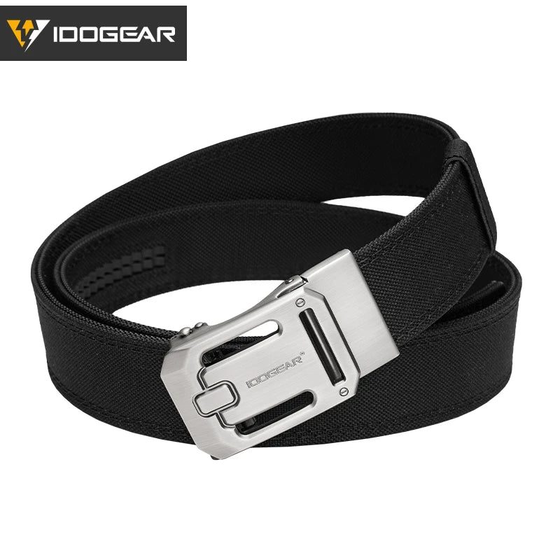 IDOGEAR Sports Quick Release Nylon Tactical Ratchet Belt for Men