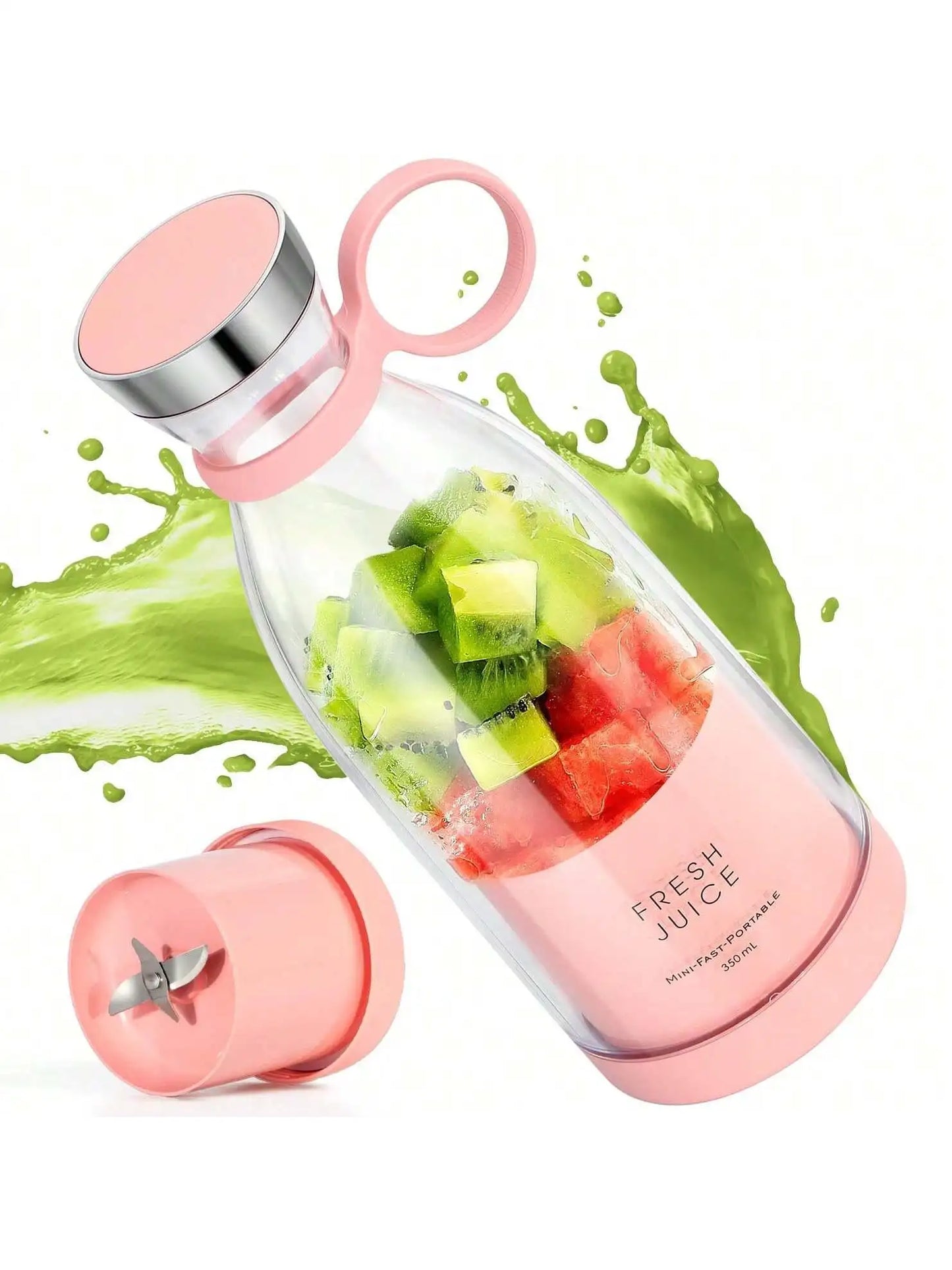 Portable Blender With Travel Cup And Stainless Steel Blades