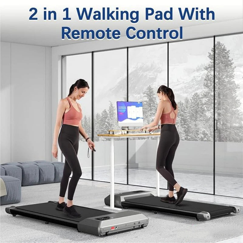 Superun 2in1 Treadmill For Walking And Running With LCD Display