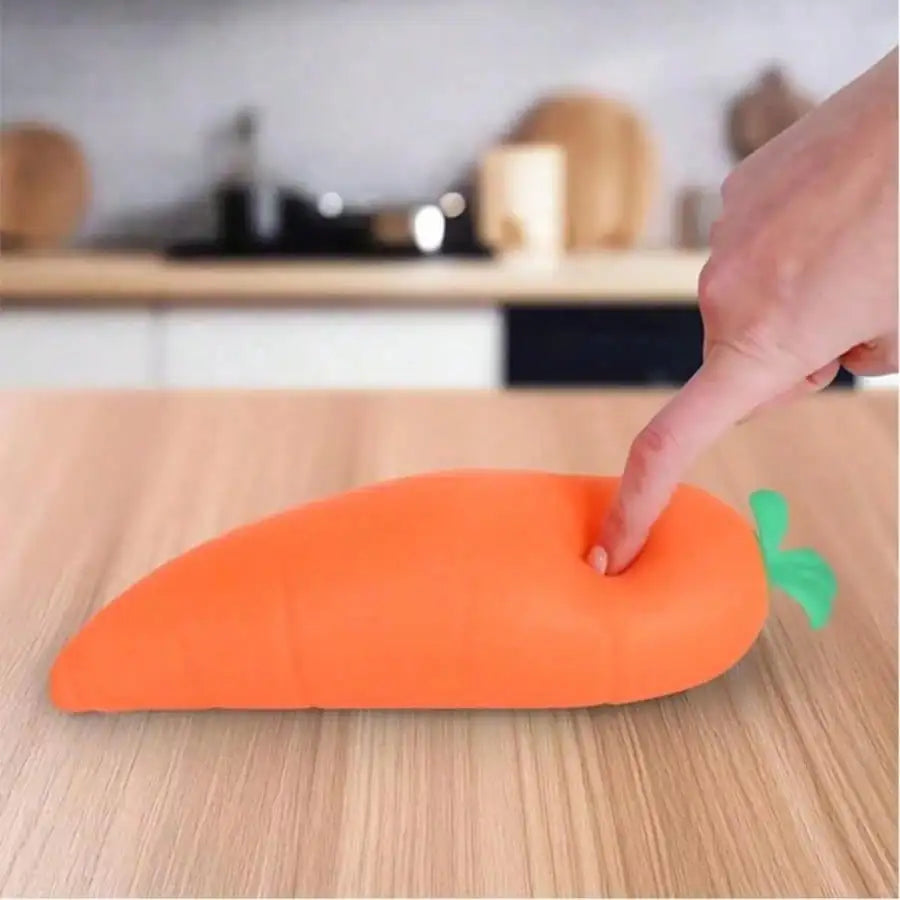 Sand Texture Squishy Carrot Vegetable Stress Relief Fidget Toy