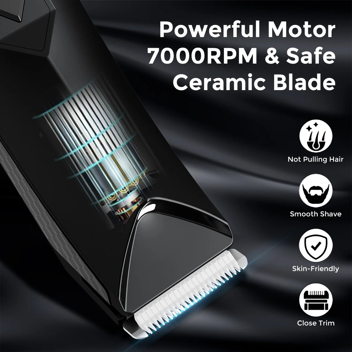 Sejoy Body Hair Trimmer With Stand Wet Dry Cordless Shaver