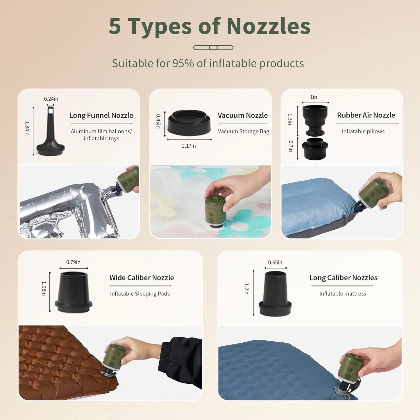 Naturehike Mini Portable Air Pump For Inflatable Camping Gear