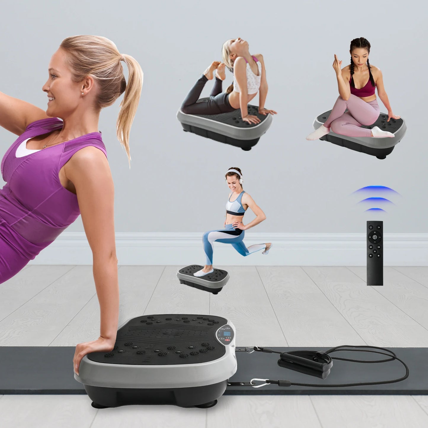 Vibration Plate Exercise Machine Portable Fat Burning Full Body Workout