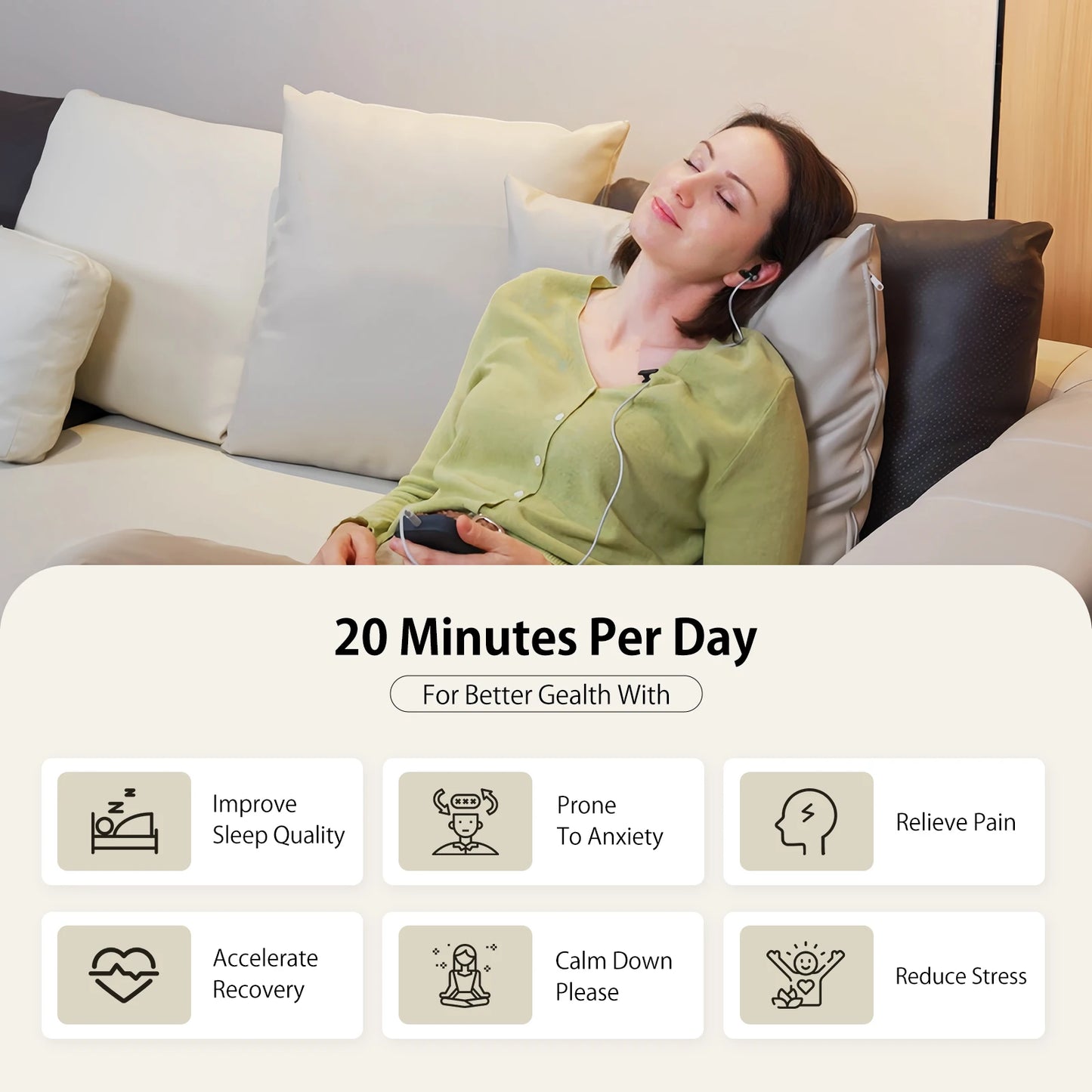ZenoWell Non Drug-Free Nerve Stimulation For Sleep And Anxiety