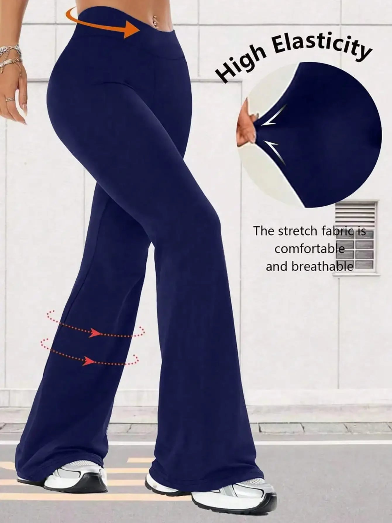 Women's High Waisted Flare Yoga Pants For Fitness And Comfort