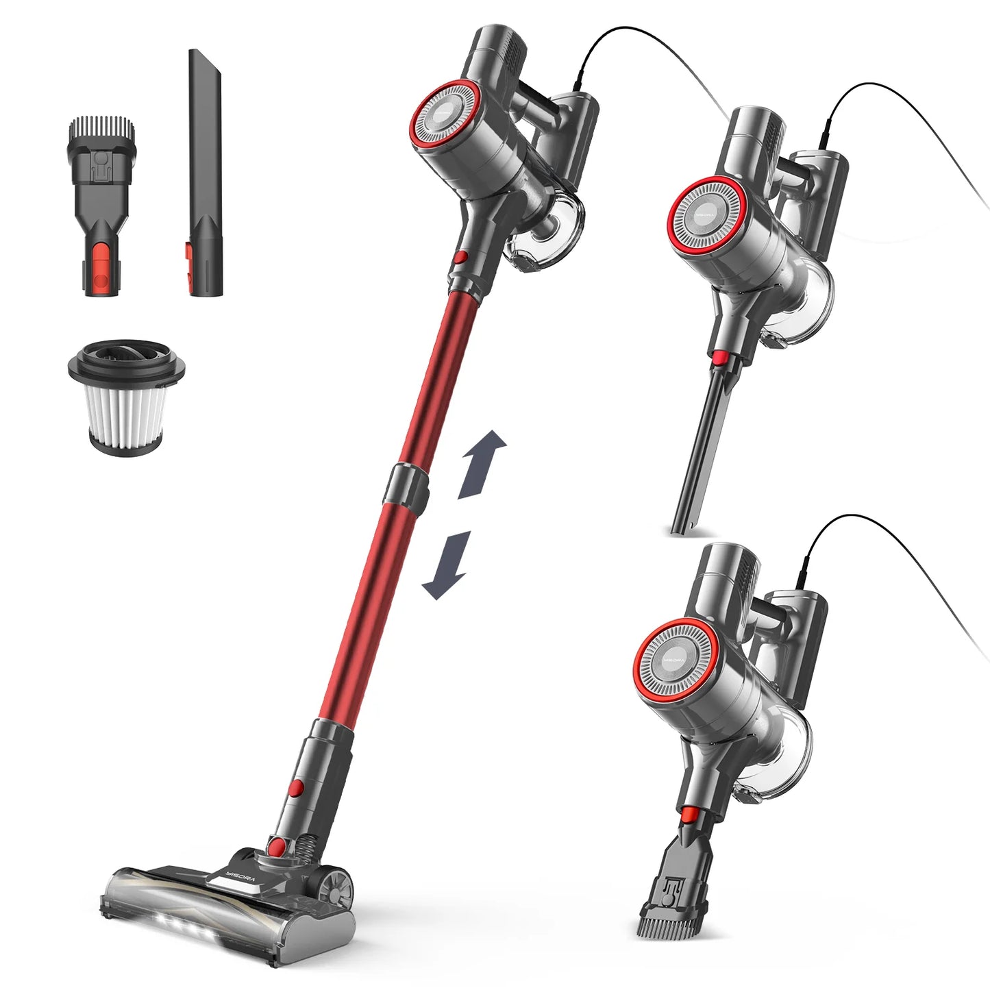 INSE I8 Corded Vacuum Cleaner 6 In 1 Lightweight Stick