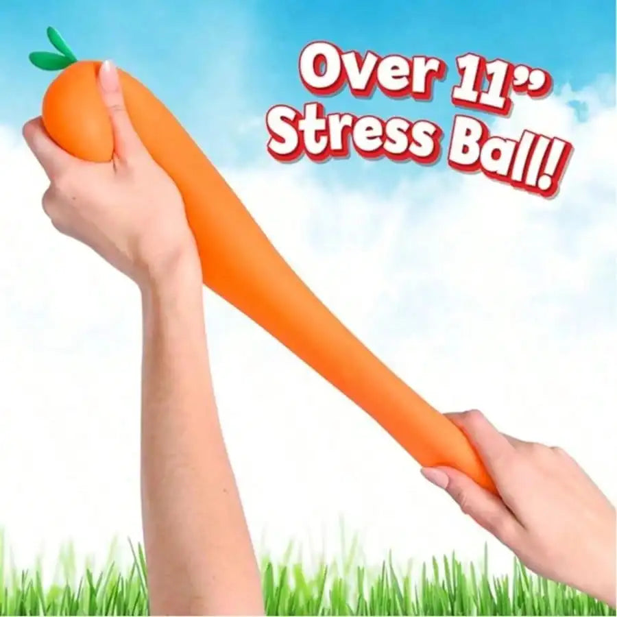 Sand Texture Squishy Carrot Vegetable Stress Relief Fidget Toy