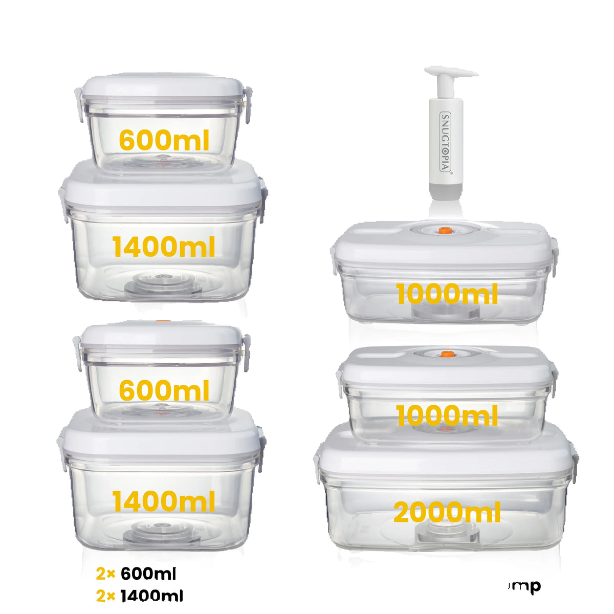 Vacuum Seal Food Storage Containers Set for Freshness and Organization