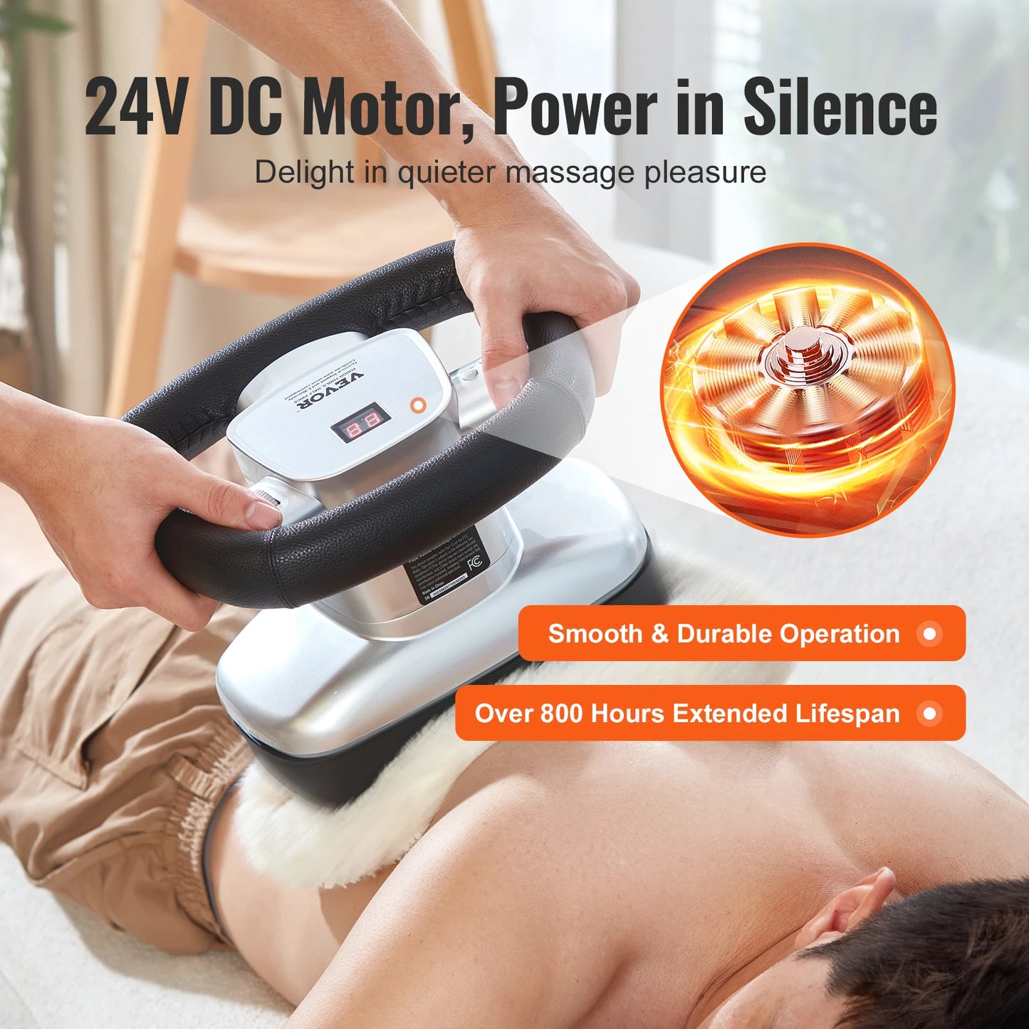 SucceBuy Variable Speed Vibrating Handheld Chiropractic Body Massager