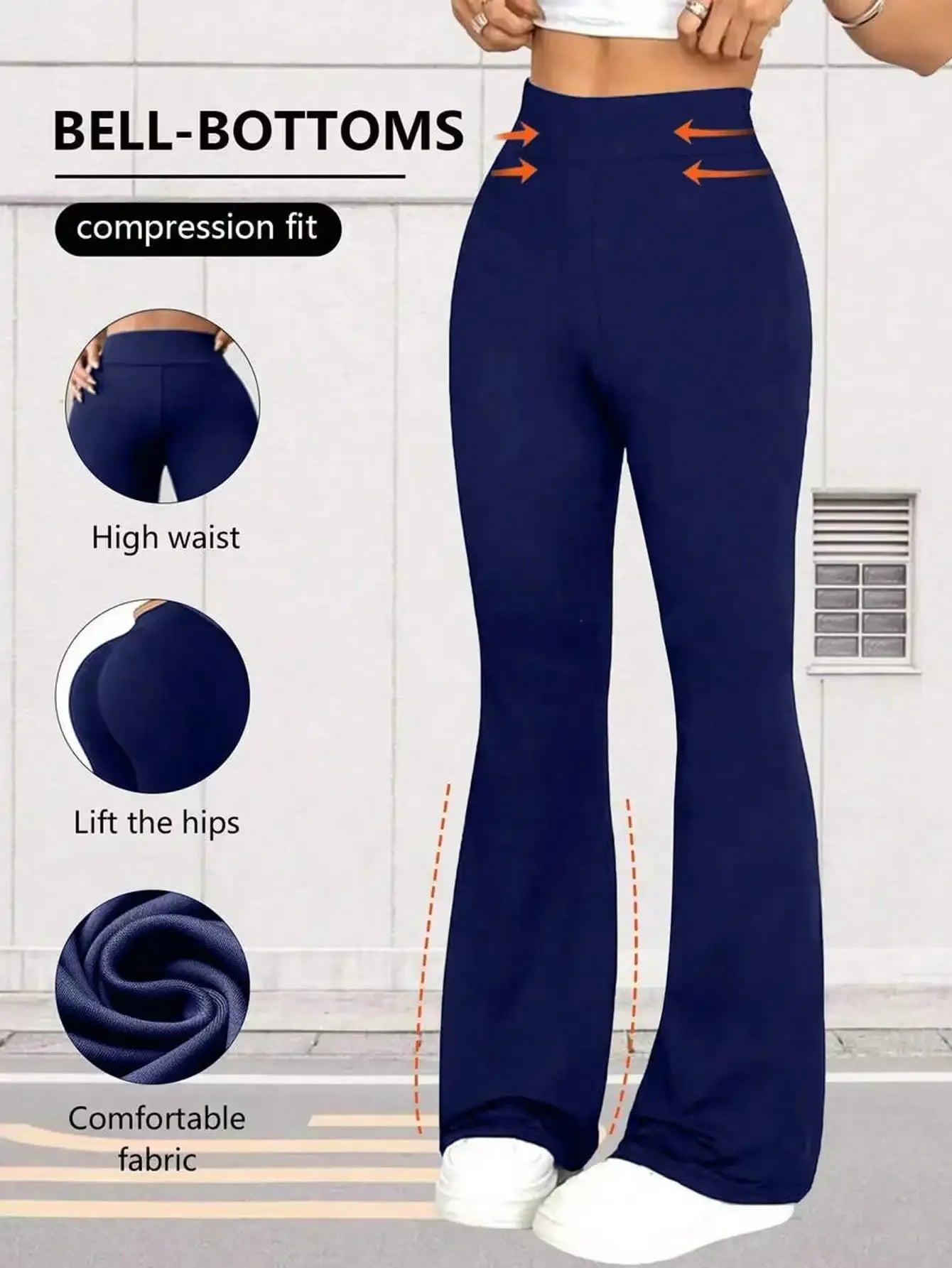 Women's High Waisted Flare Yoga Pants For Fitness And Comfort