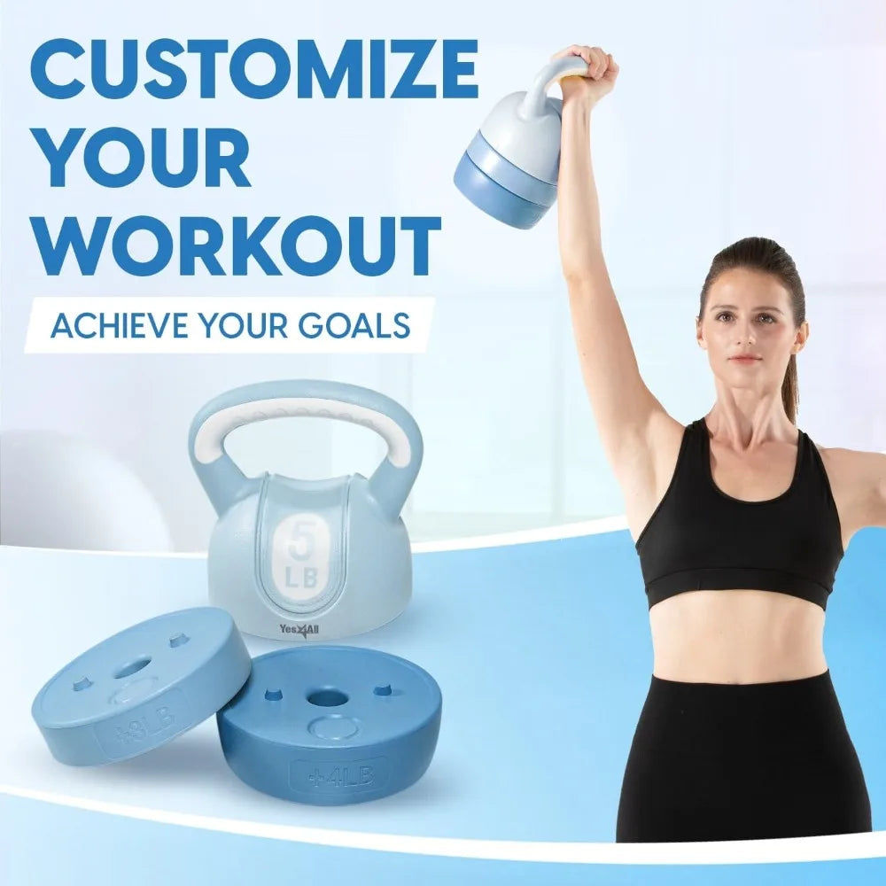 Yes4All Adjustable Kettlebell Set for Strength Training