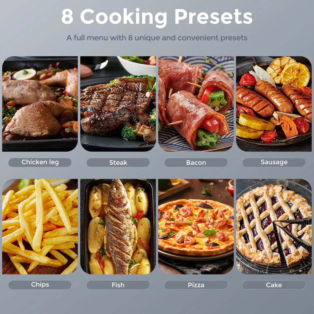 Sejoy 8-in-1 Air Fryer 6 Qt Premium Ceramic Coating