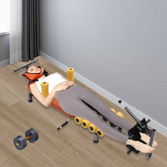 Portable Adjustable Back And Neck Stretching Bench Trainer