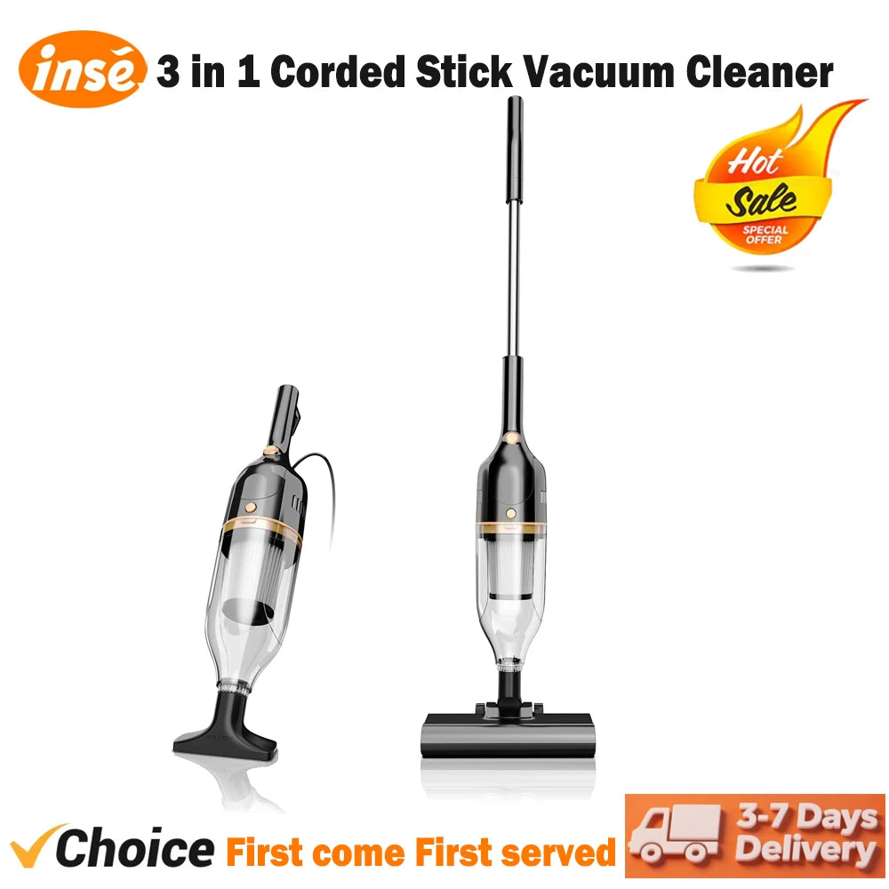 INSE CordedVacuum CleanerPro R7 R6X R3S 3 In 1 600W