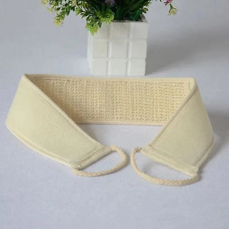 Cotton And Hemp Exfoliating Body Wash Gloves For Shower Scrubbing