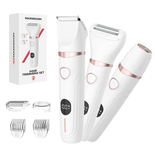 MAXGROOM 3-In-1 Women Electric Razor And Trimmer Waterproof IPX6
