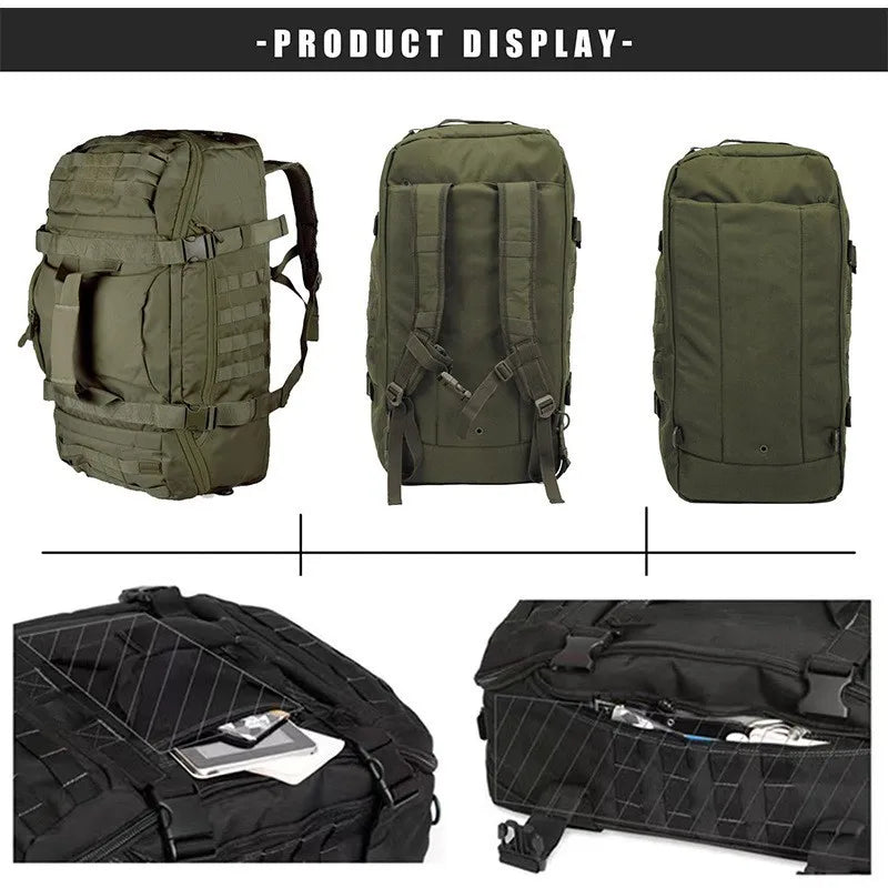 LQARMY Waterproof 3 Way Travel Duffel Bag Backpack Luggage