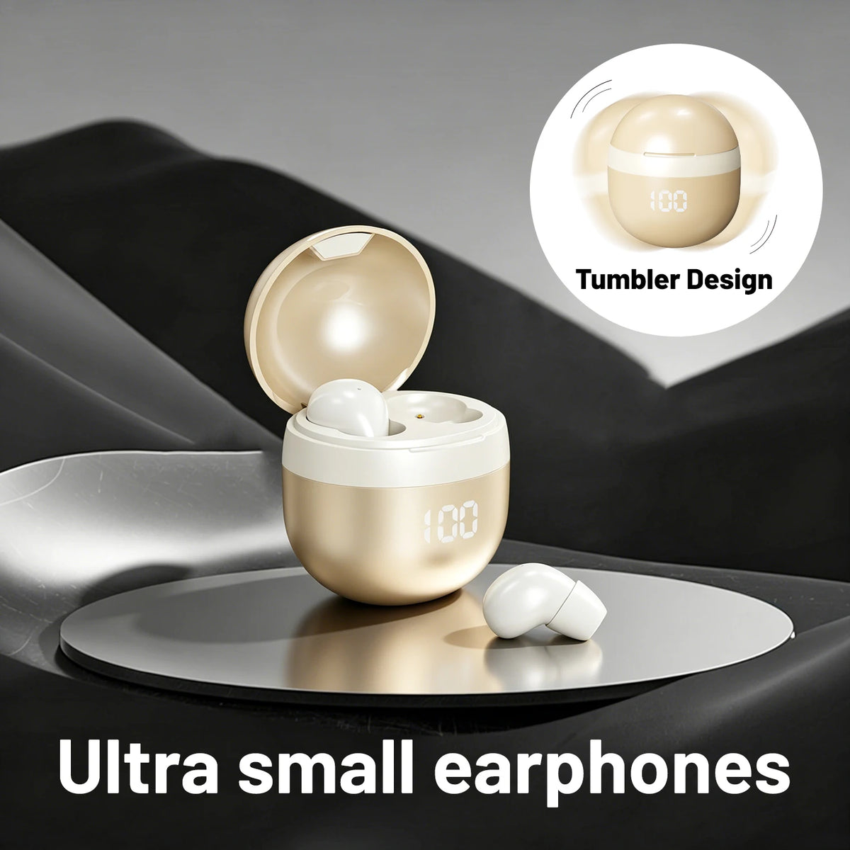 SHUKE Wireless Bluetooth Sleep Earbuds With Noise Cancellation