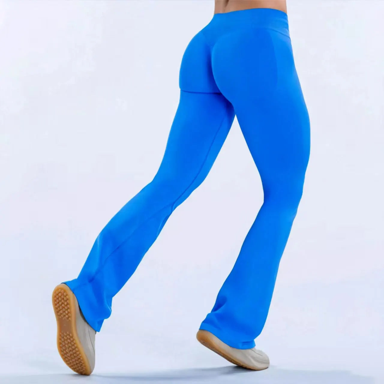 Nclagen Womens Seamless Flare Yoga Leggings Gym Workout Pants