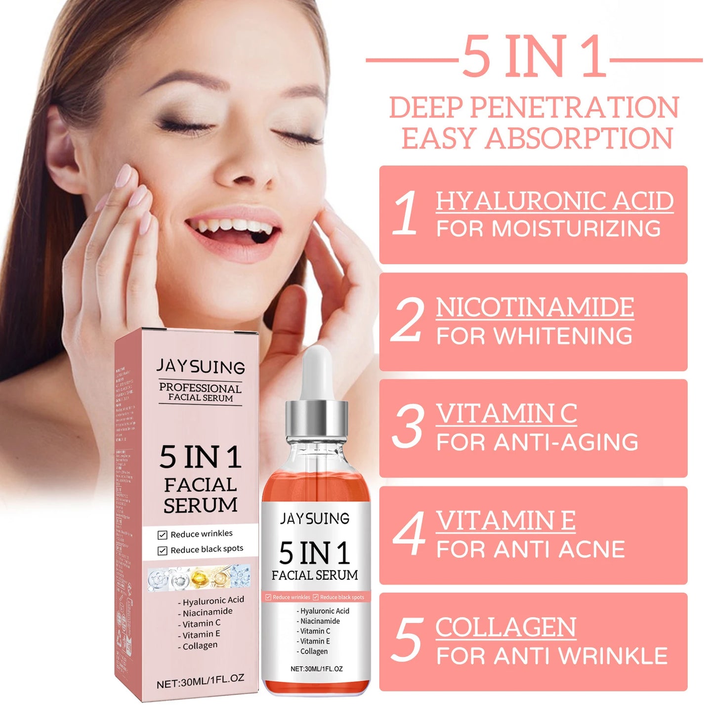 Jaysuing Advanced Anti Aging Firming Hydrating Face Serum