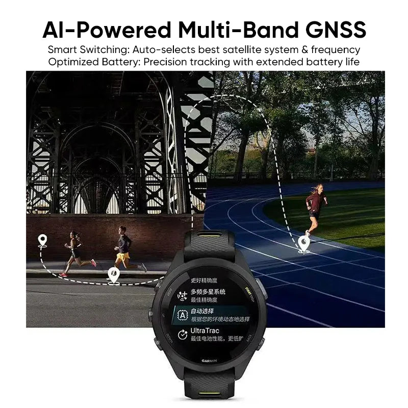 Garmin Forerunner 265 GPS Smartwatch Featuring Amoled Screen And Trackers