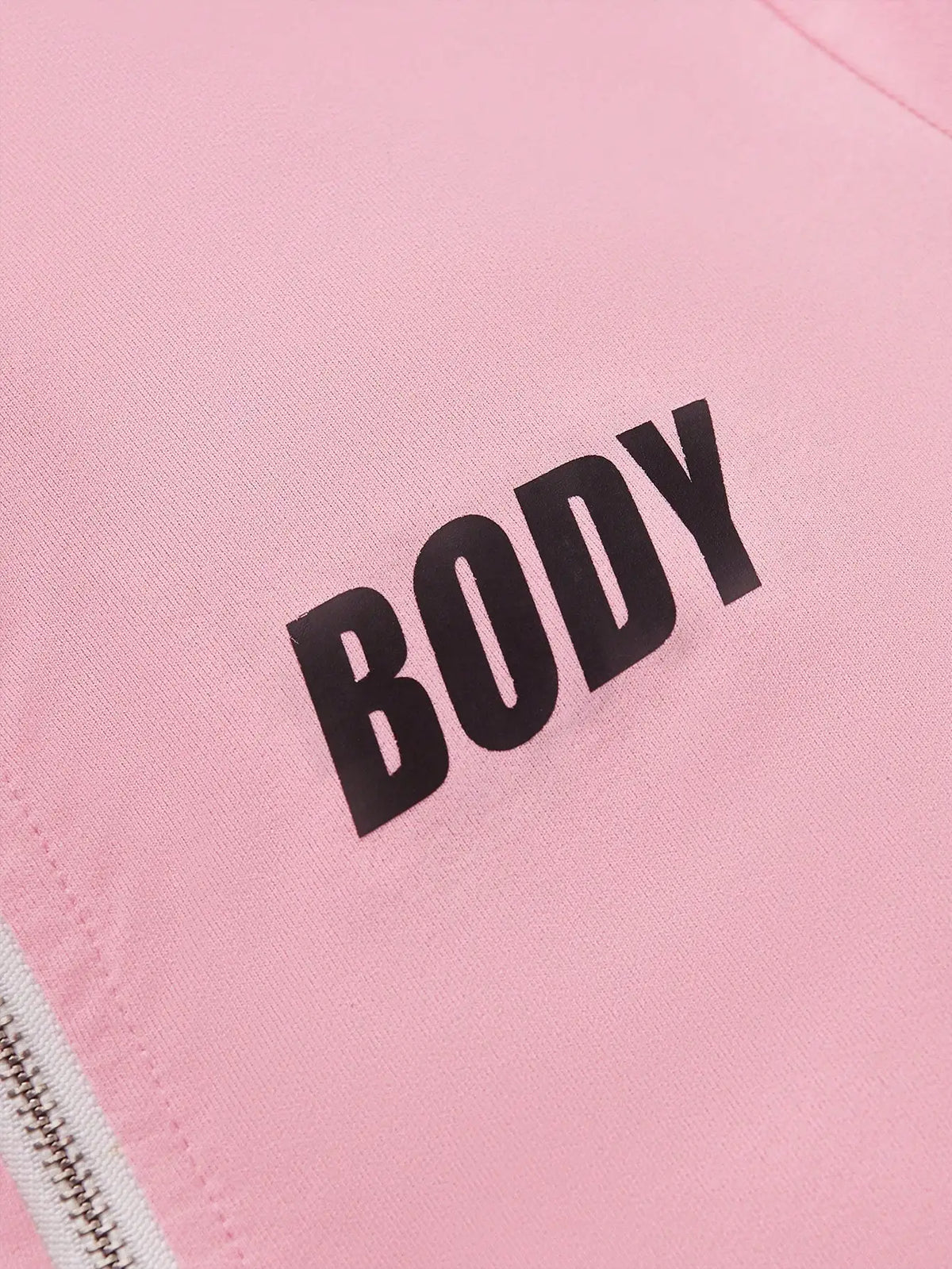Women's 2 Piece Letter Printed Zipper Hoodie And Sweatpants Set