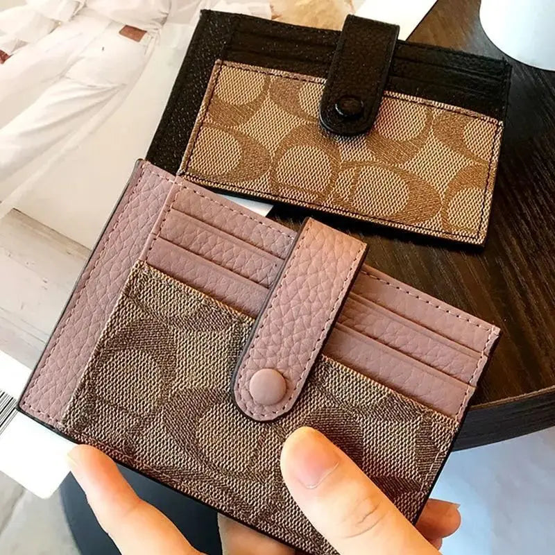 Saint.Bos Ultra-Thin Monogram Card Holder Ins Style Wallet