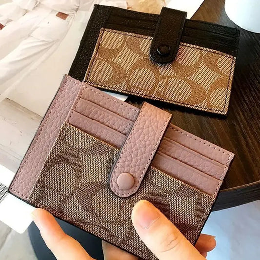 Saint.Bos Ultra-Thin Monogram Card Holder Ins Style Wallet