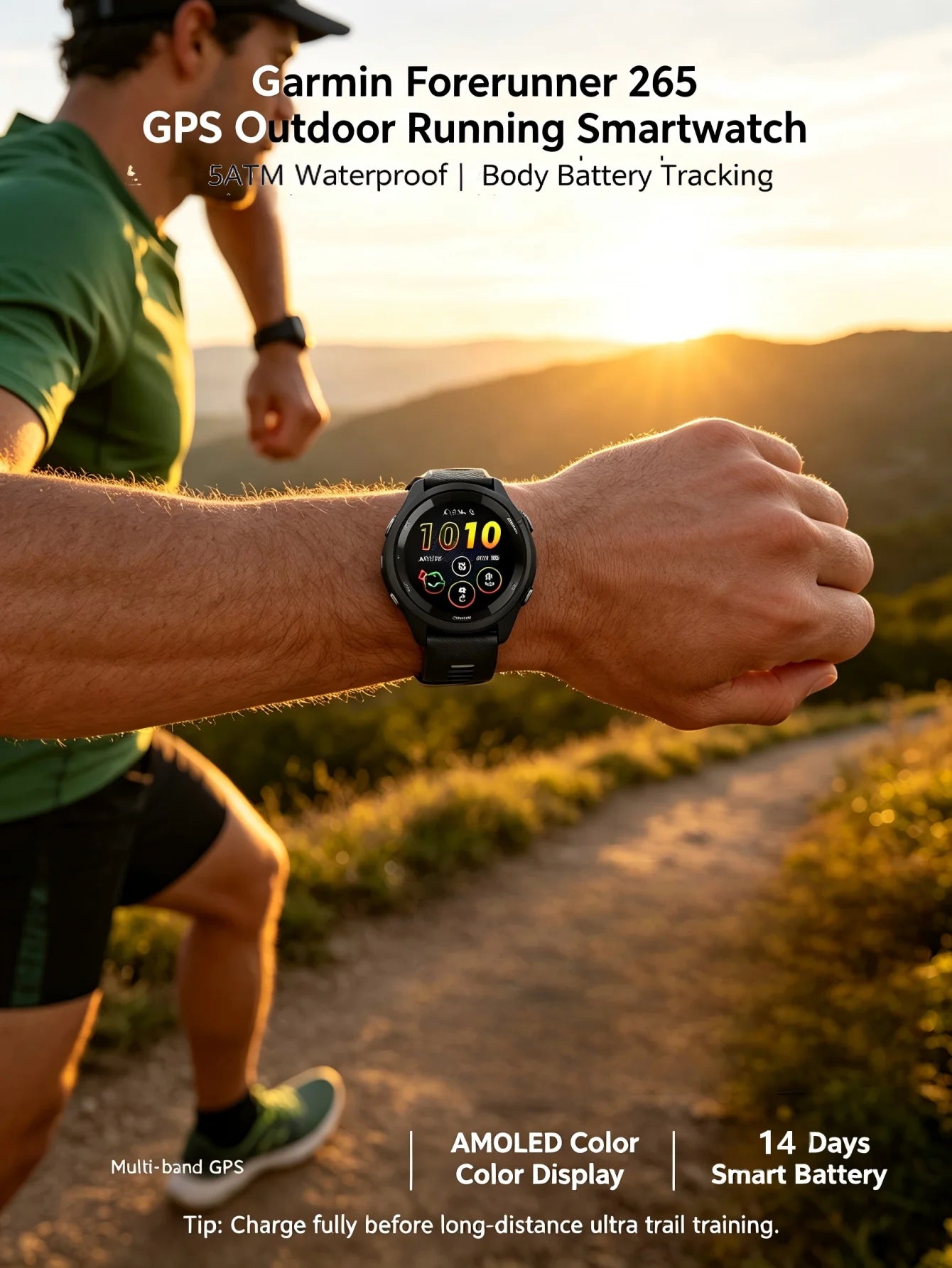 Garmin Forerunner 265 Outdoor GPS Smartwatch With Health And Navigation