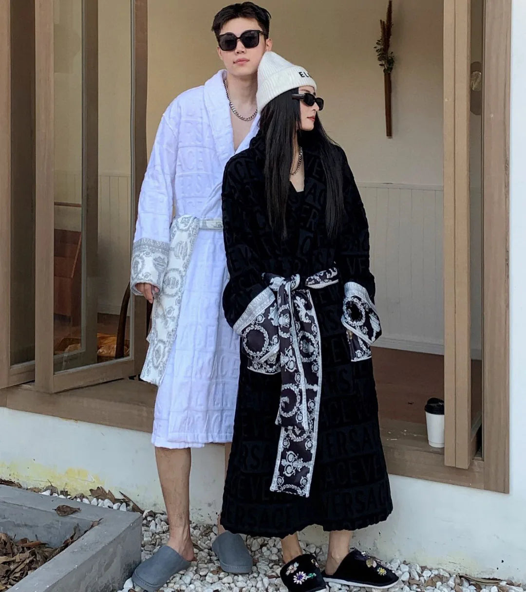 Luxury Cotton Unisex Bathrobe Hotel Inspired Sleepwear