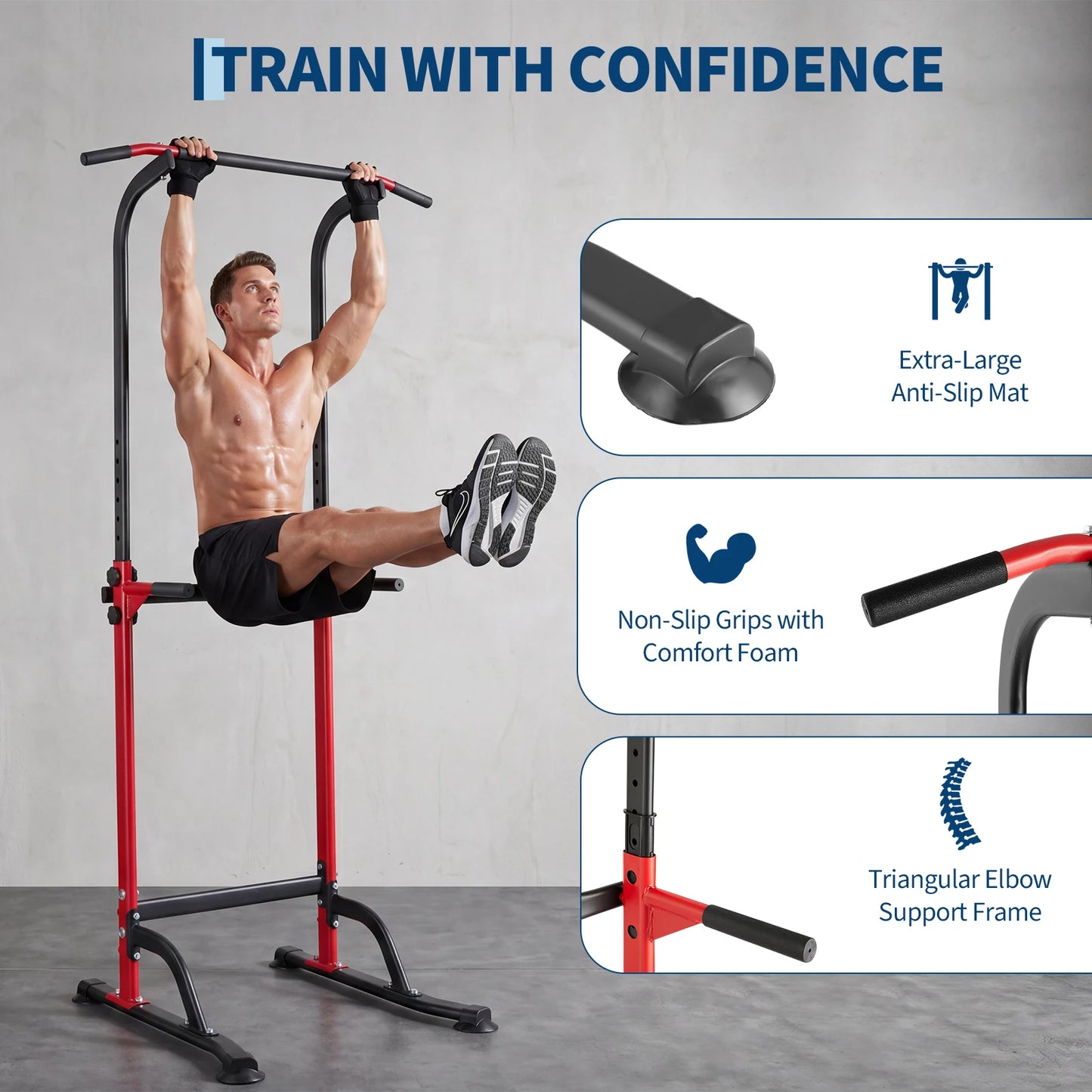Professional Home Gym Power Tower For Pull Ups And Dips
